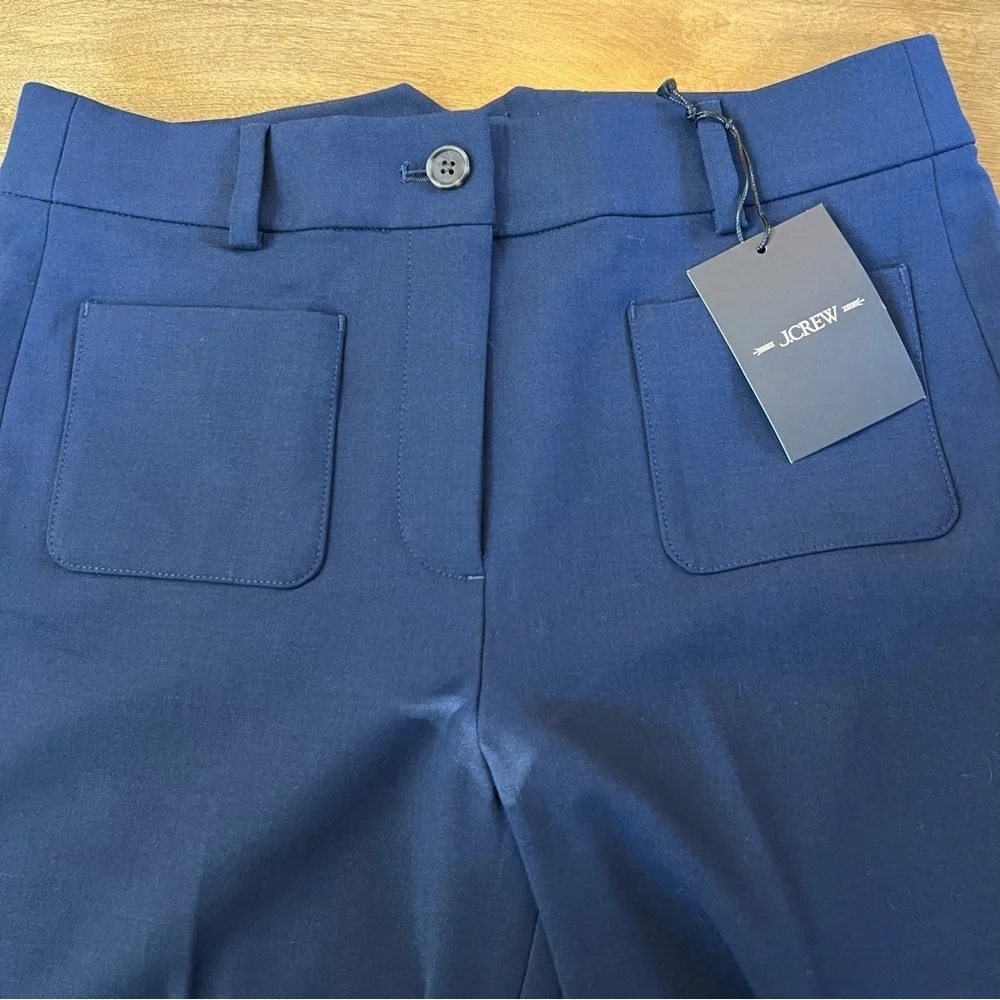J. Crew Carolina Pants in Four Season Stretch in Navy Size 4 Tall